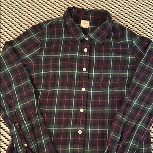 J. Crew green and blue tartan plaid Casual Button Down Shirt
